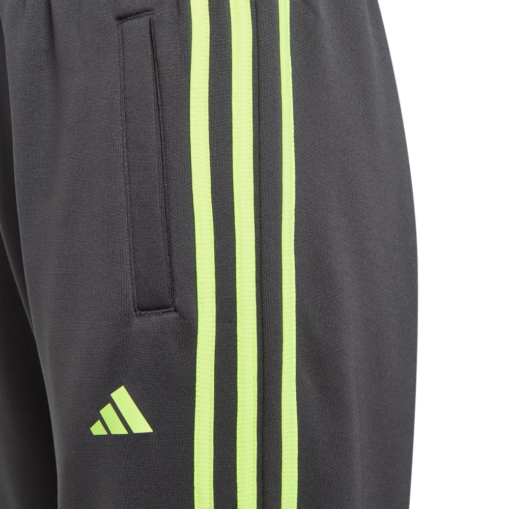 Pantaloni for adidas Train Essentials Aeroready negru and verde HZ0087 pentru Copii