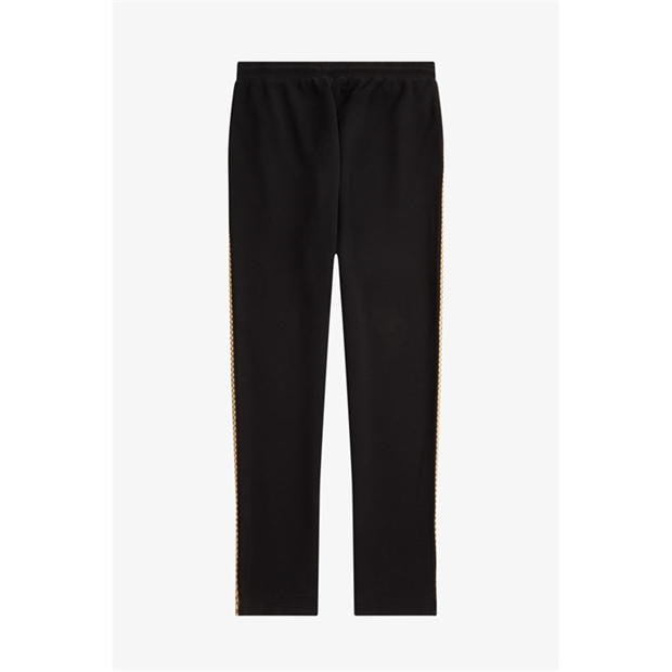 Pantaloni FRED PERRY Fred Cheq Tape barbati negru