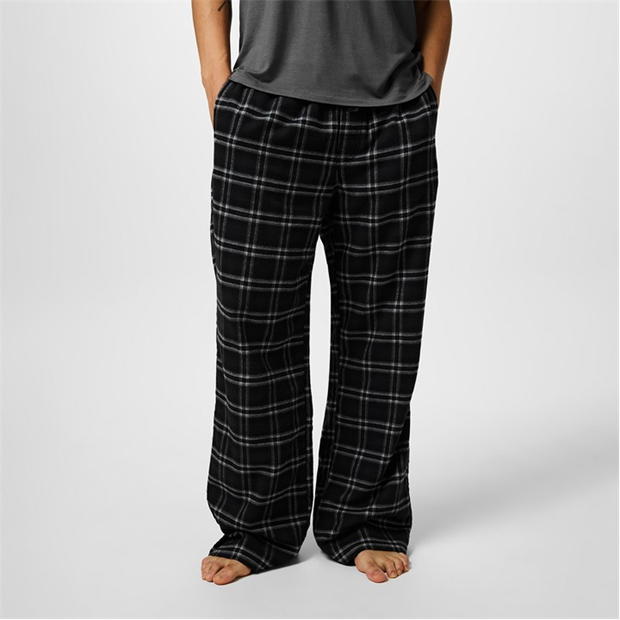 Pantaloni Jack Wills Flannel Check negru patratele