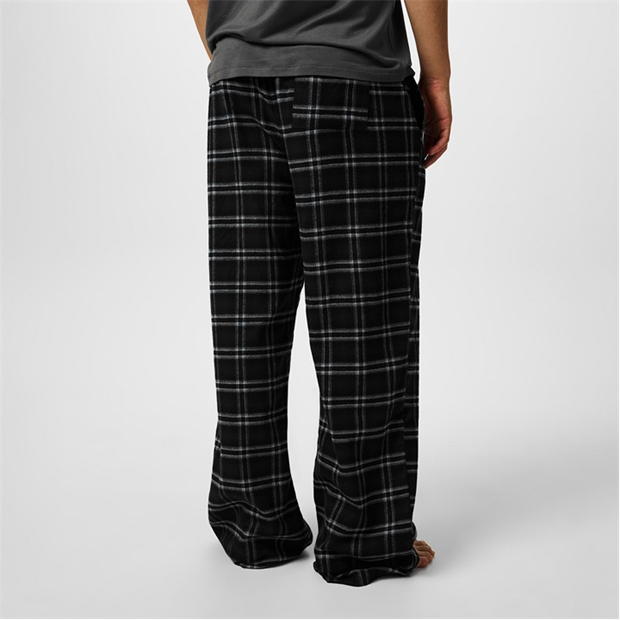 Pantaloni Jack Wills Flannel Check negru patratele