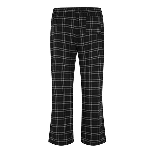 Pantaloni Jack Wills Flannel Check negru patratele