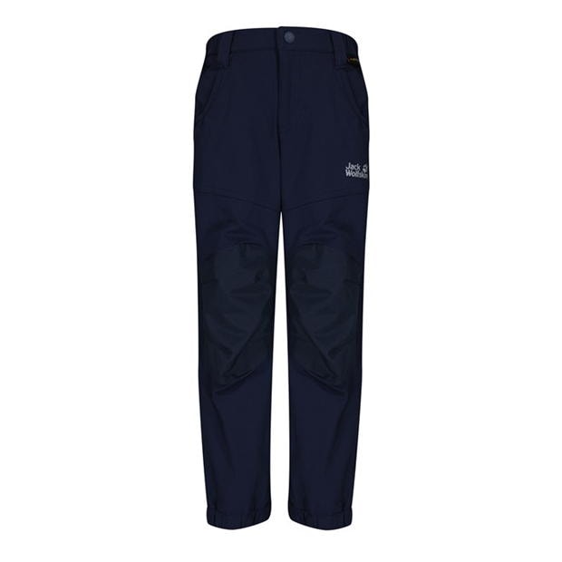 Pantaloni Jack Wolfskin Rascal Softshell pentru copii bleumarin albastru