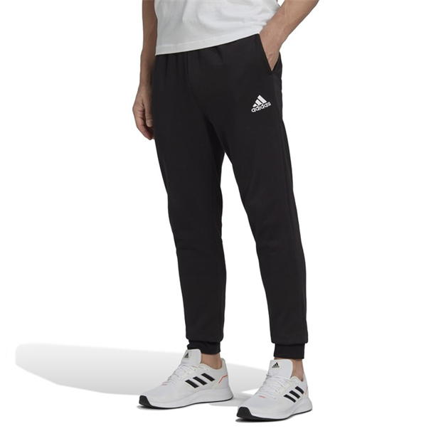 Pantaloni jogging adidas conici pentru Barbati negru alb