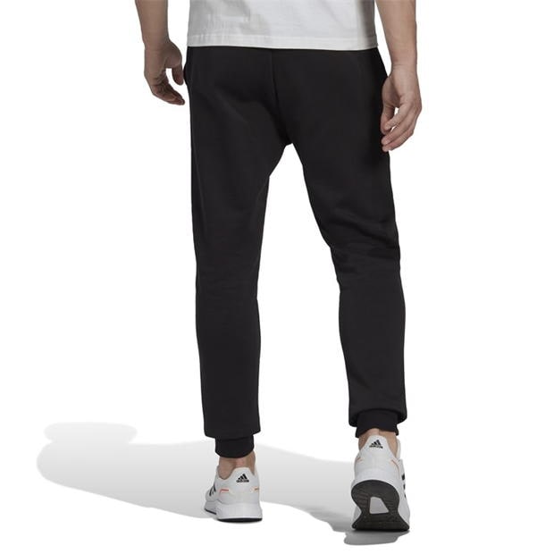 Pantaloni jogging adidas conici pentru Barbati negru alb