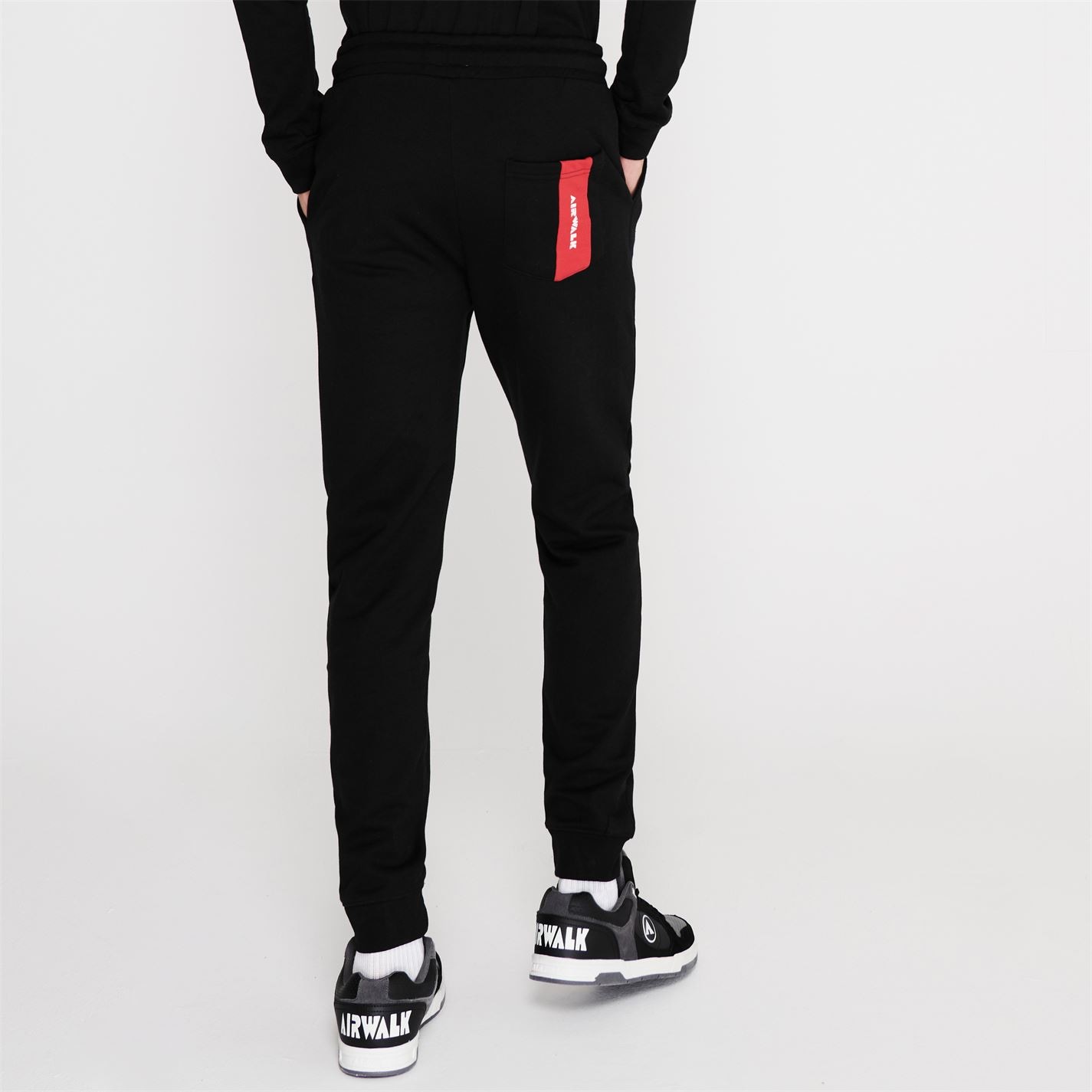 Pantaloni jogging Airwalk Side Logo negru