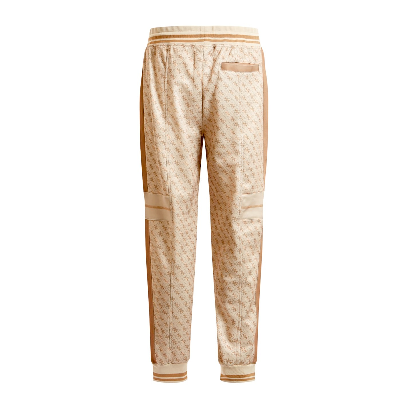 Pantaloni jogging Guess Marshall bej alb