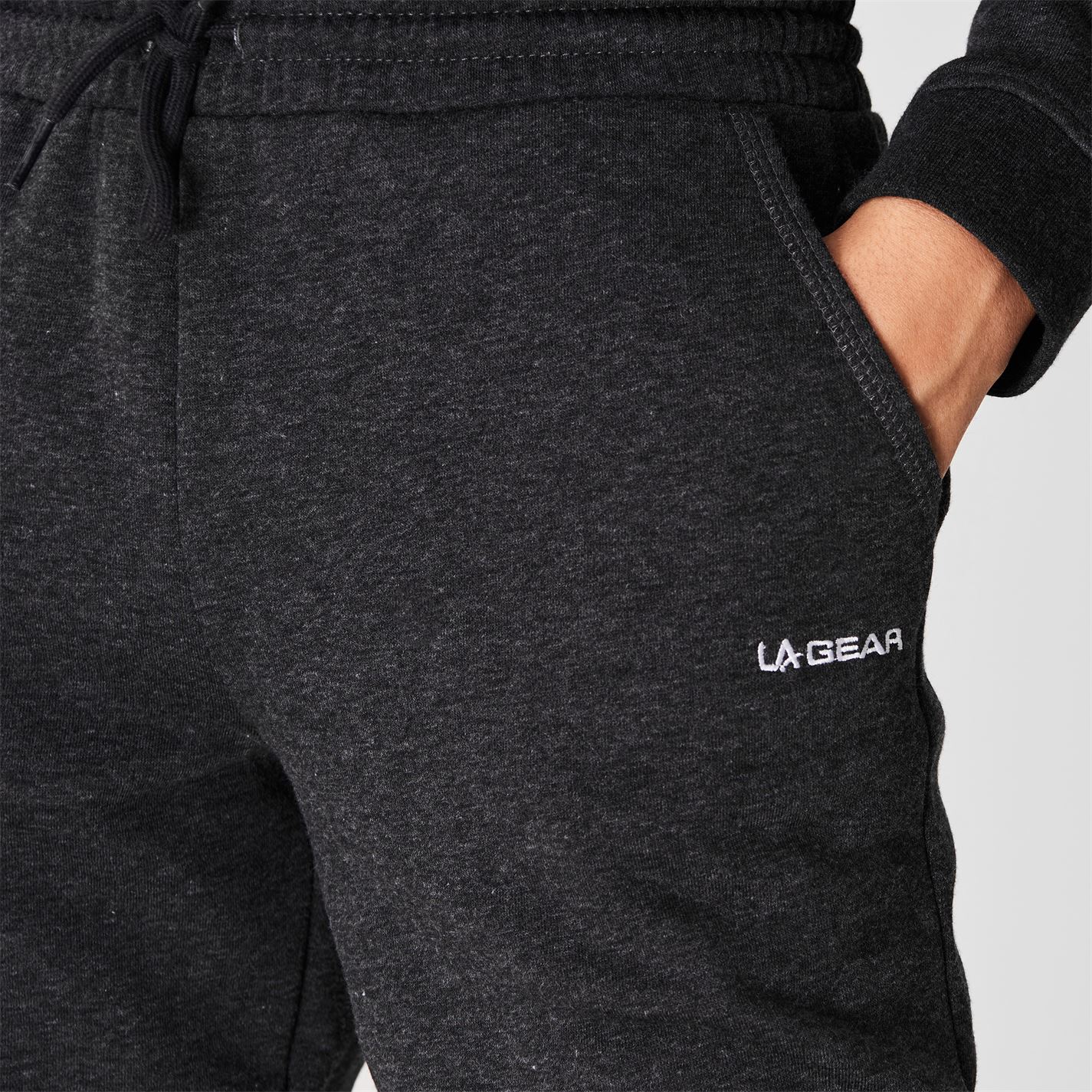 Pantaloni jogging LA Gear cu mansete pentru Femei gri carbune