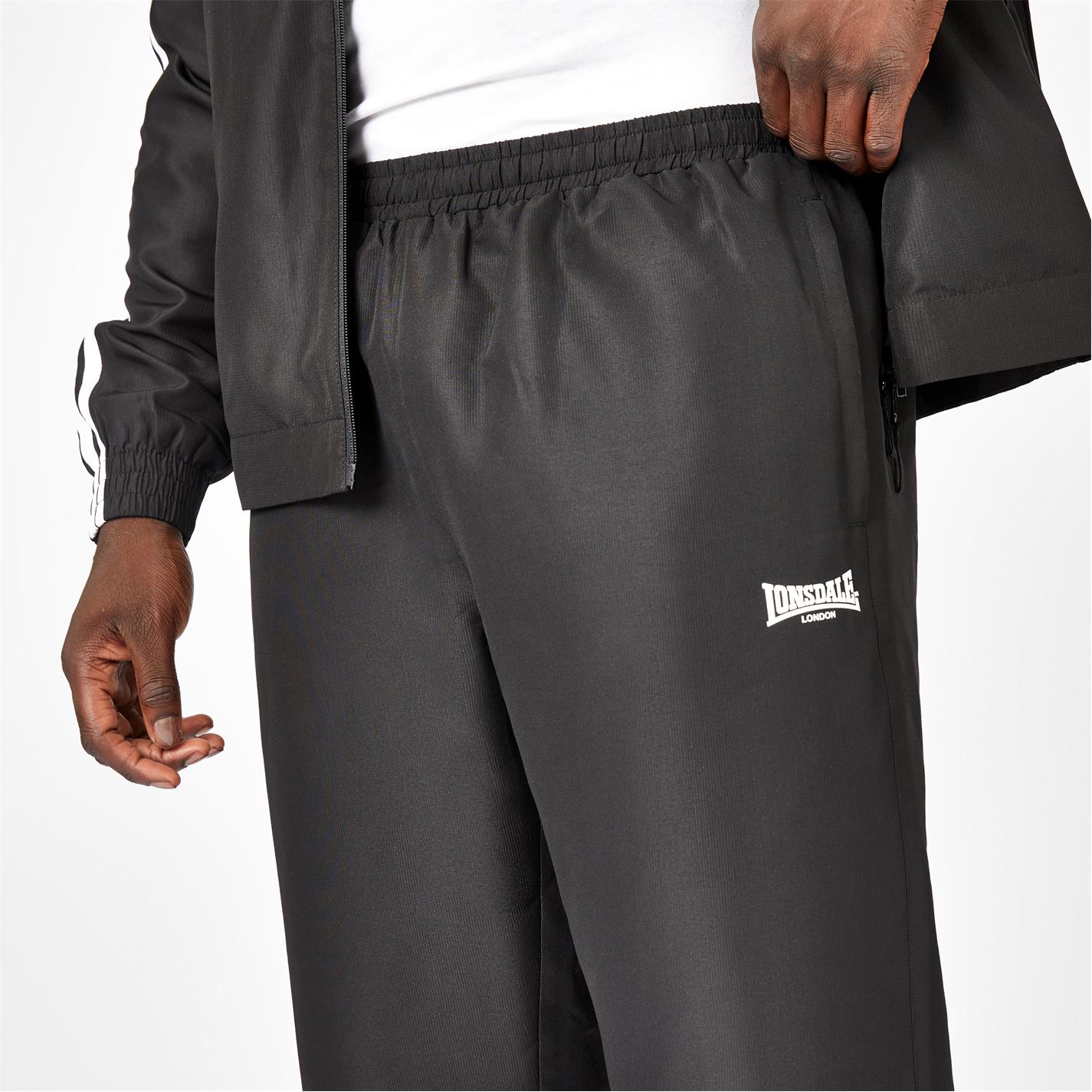 Pantaloni jogging Lonsdale Essential CH Woven negru