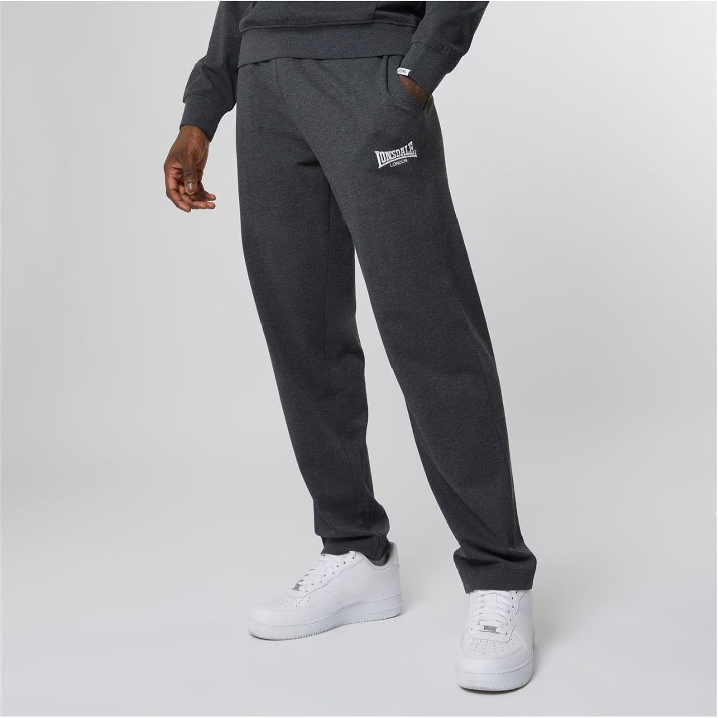 Pantaloni jogging Lonsdale Lightweight pentru Barbati gri carbune