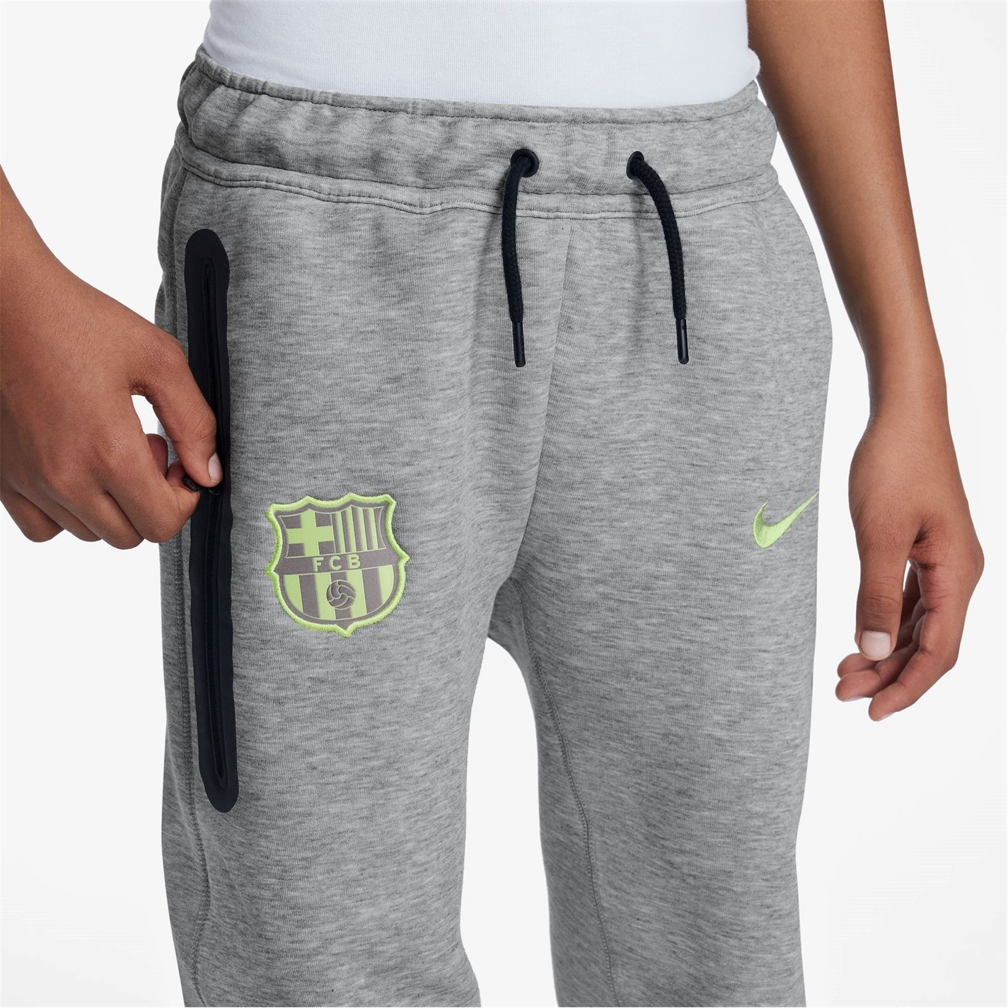 Pantaloni jogging Nike Barcelona Tech 2024 2025 Juniors gri