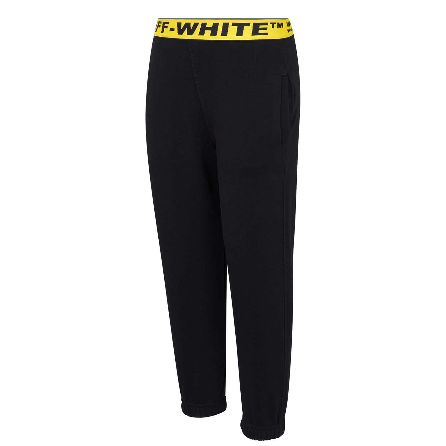 Pantaloni jogging OFF alb Industrial pentru baieti negru galben