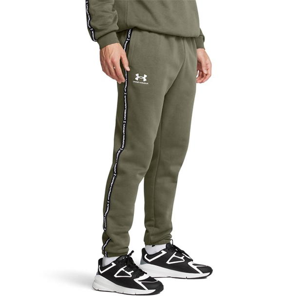 Pantaloni sport fleece conici Under Armour Icon pentru Barbati verde