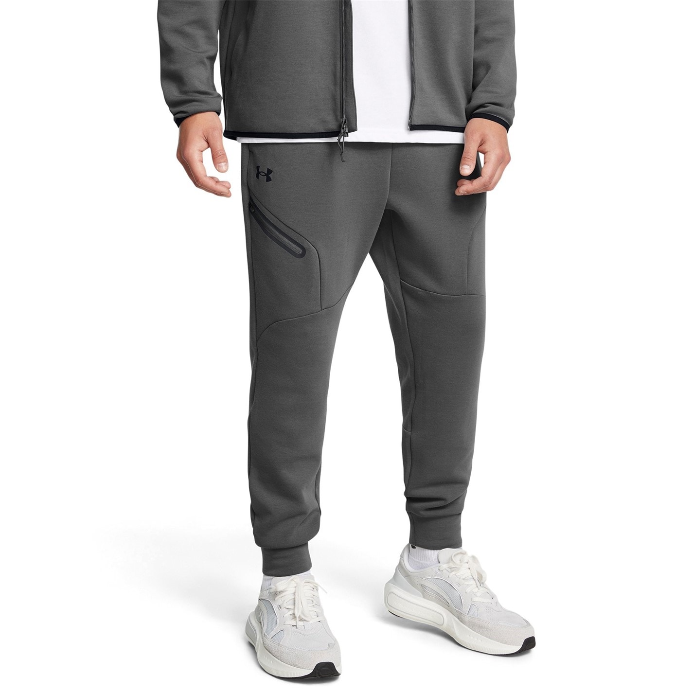 Pantaloni jogging Pantaloni sport fleece Under ARMOUR Ua Unstoppable Eu pentru Barbati gri