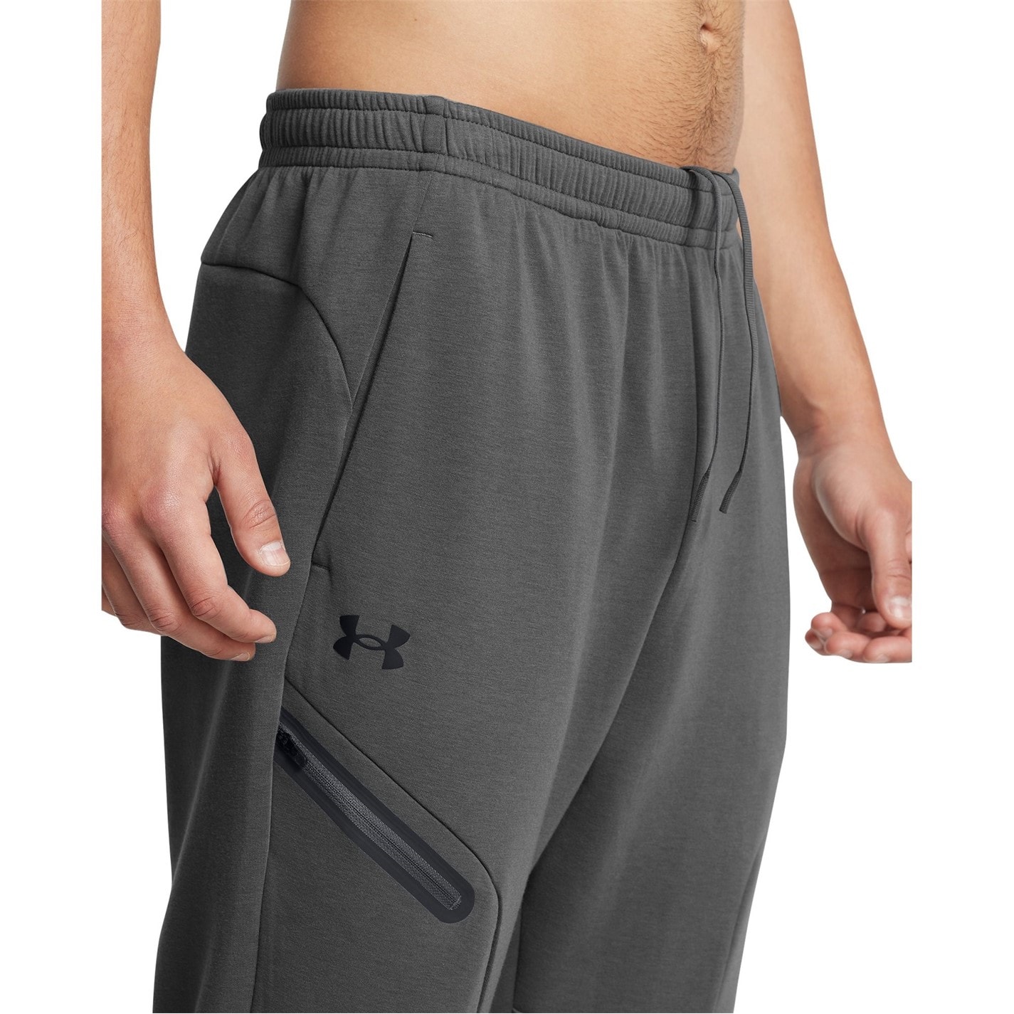 Pantaloni jogging Pantaloni sport fleece Under ARMOUR Ua Unstoppable Eu pentru Barbati gri