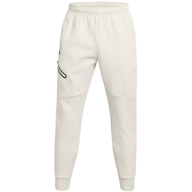 Pantaloni jogging Pantaloni sport fleece Under ARMOUR Ua Unstoppable Eu pentru Barbati sum alb negru