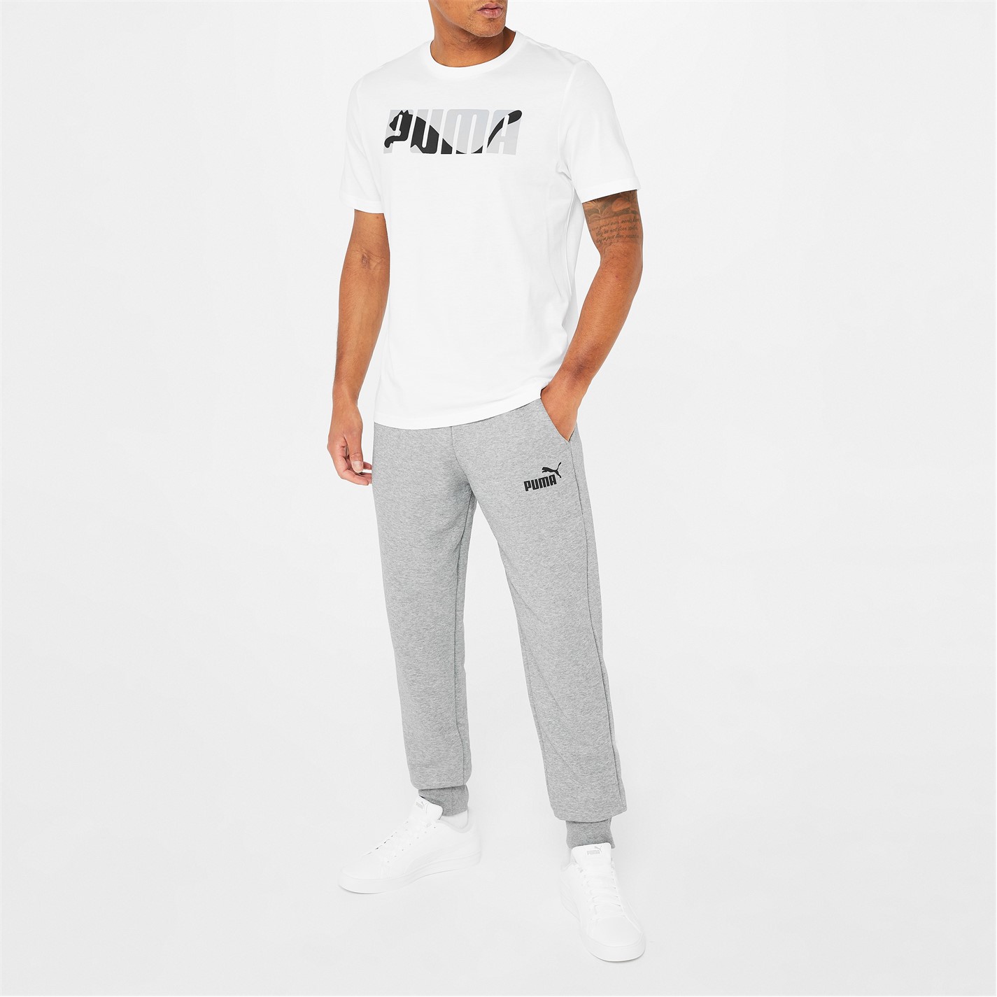 Pantaloni jogging Puma No 1 Logo pentru Barbati gri