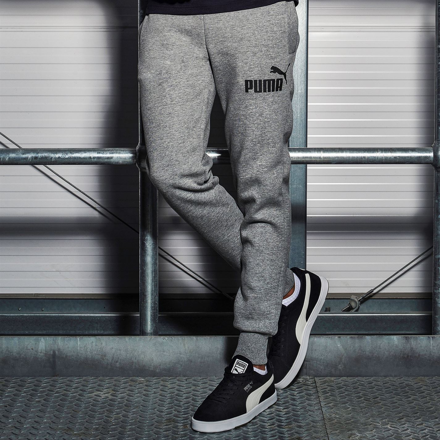 Pantaloni jogging Puma No 1 Logo pentru Barbati gri