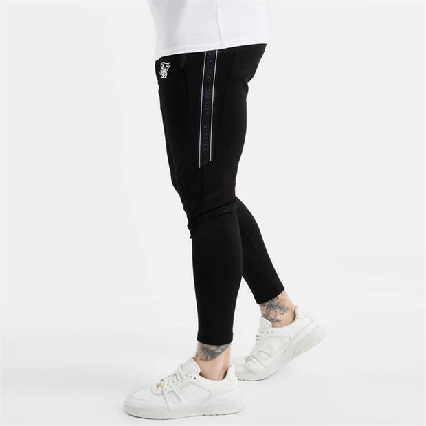 Pantaloni jogging SikSilk pentru barbati negru