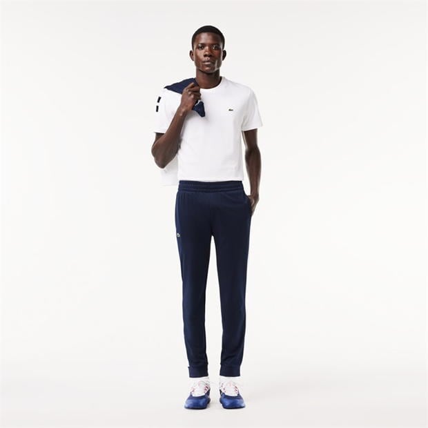 Pantaloni de trening Lacoste tenis bleumarin albastru alb