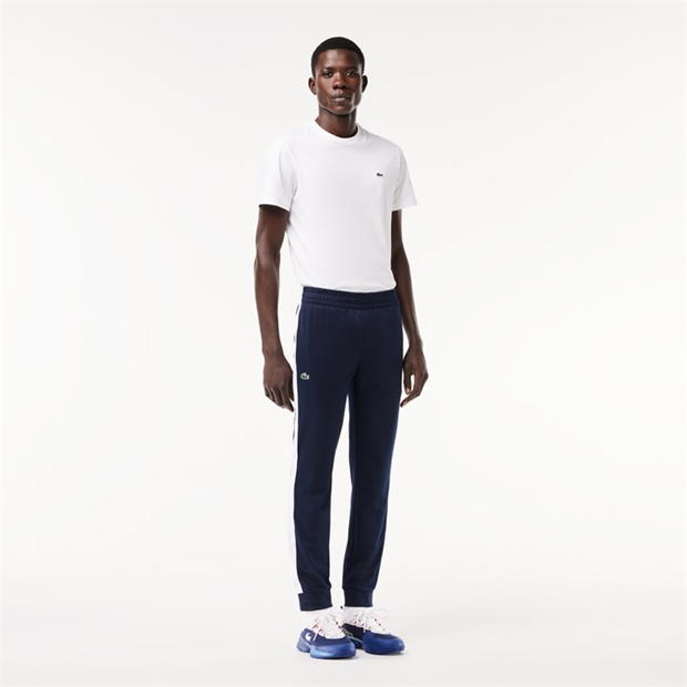 Pantaloni de trening Lacoste tenis bleumarin albastru alb