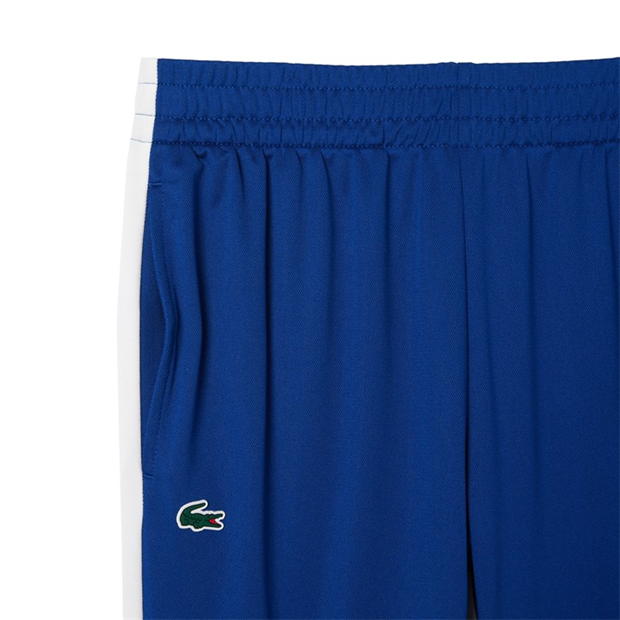 Pantaloni de trening Lacoste tenis capitan alb