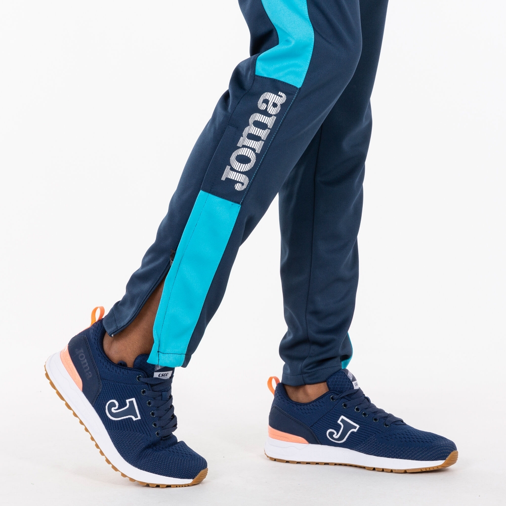 Pantaloni lungi Joma Championship Iv bleumarin inchis-flu Turq pentru Femei turcoaz