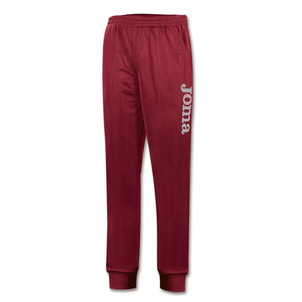 Pantaloni lungi Joma Suez Polyfleece visiniu rosu burgundy