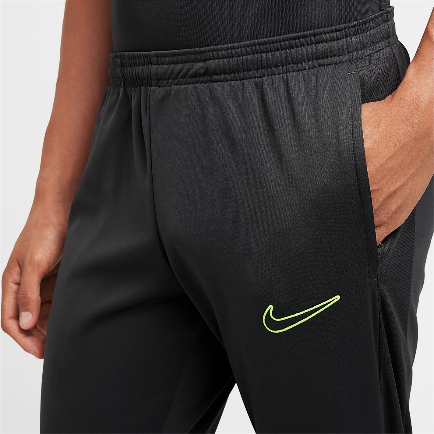 Pantaloni Nike Dri-FIT Academy Zippered Soccer pentru Barbati gri galben