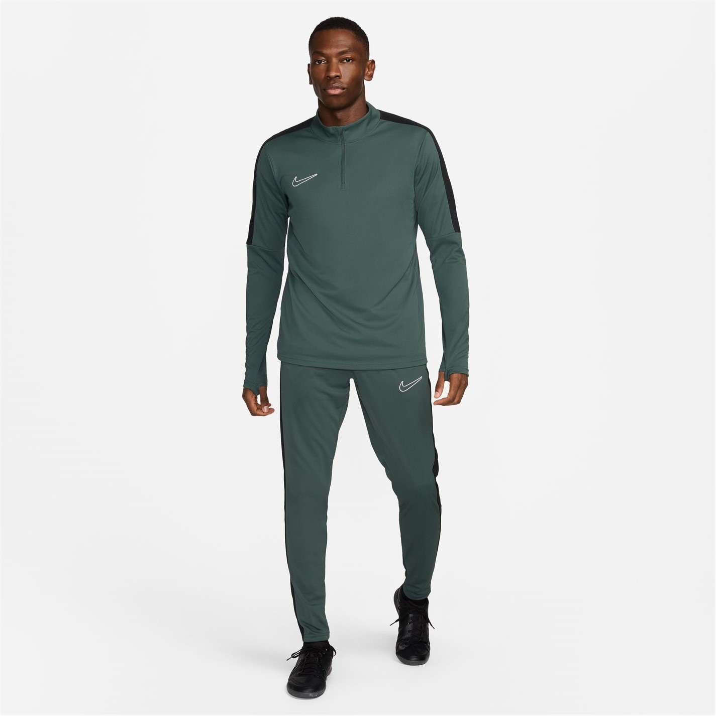 Pantaloni Nike Dri-FIT Academy Zippered Soccer pentru Barbati verde