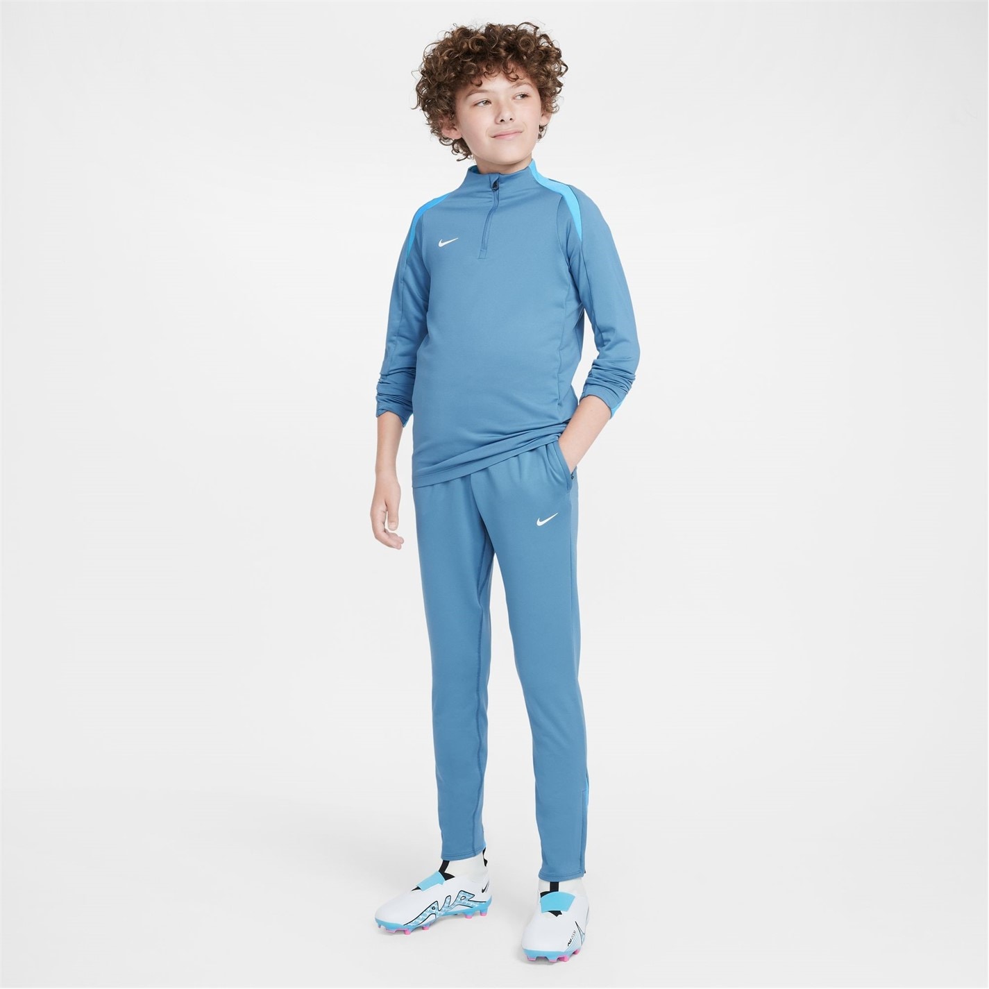 Pantaloni Nike Gear Up Stk copii albastru