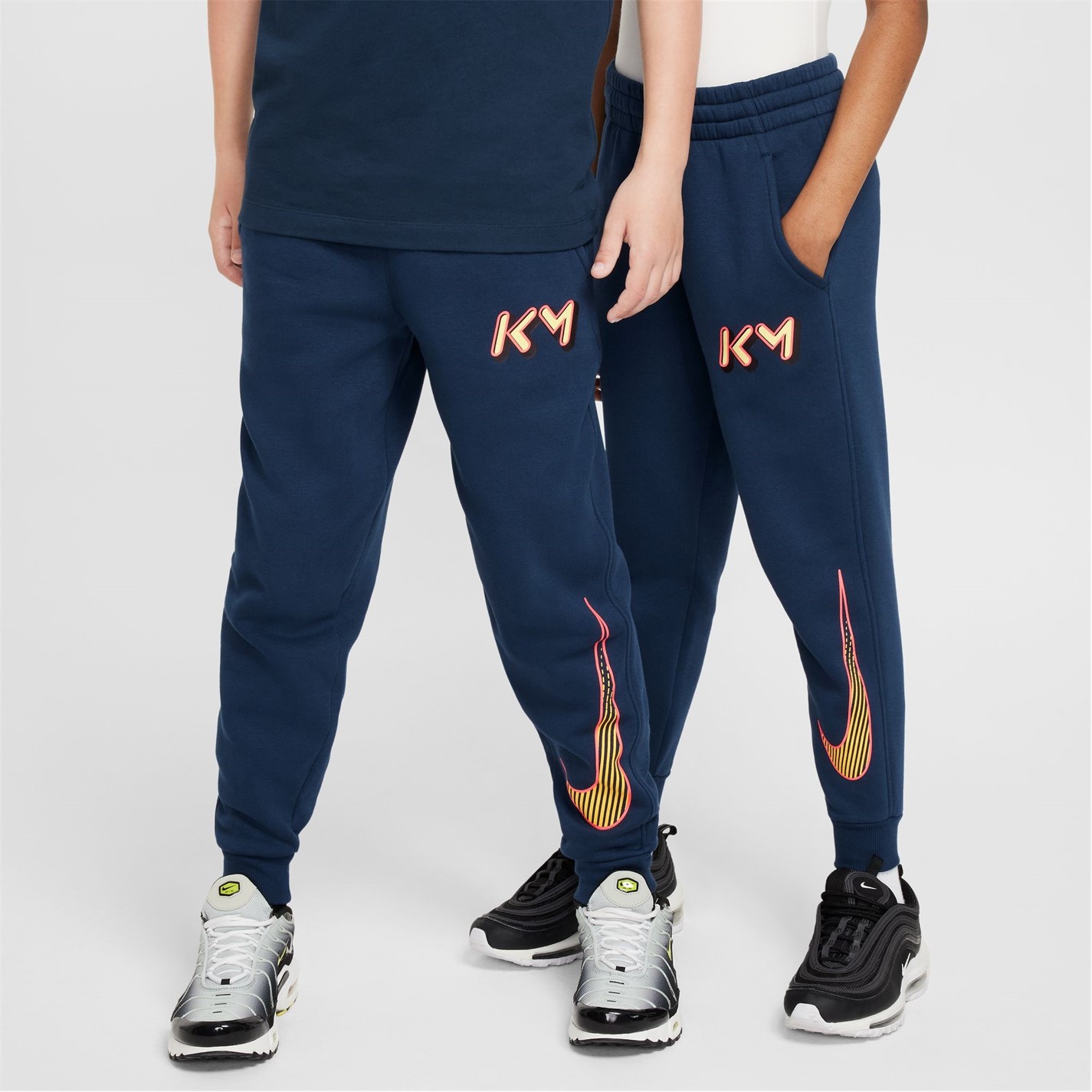 Pantaloni Nike KM Club Trk copii bleumarin