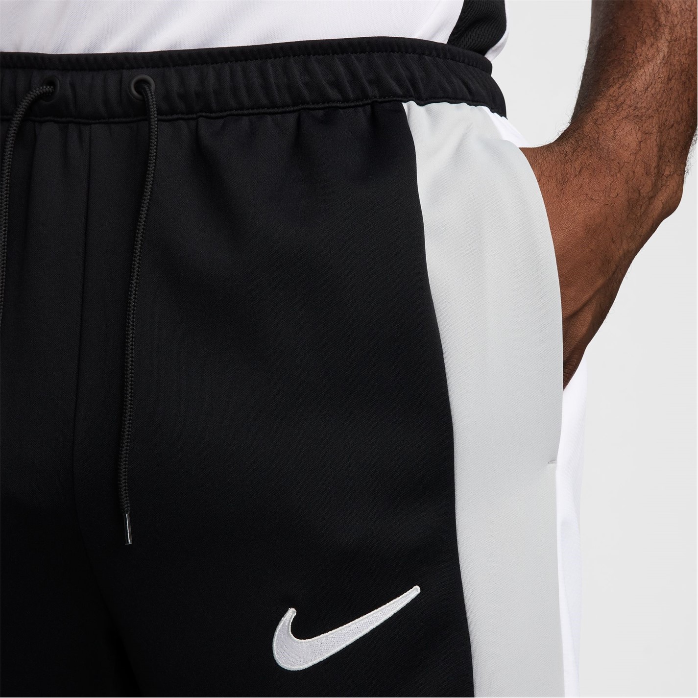 Pantaloni Nike Shadow Trk barbati negru alb