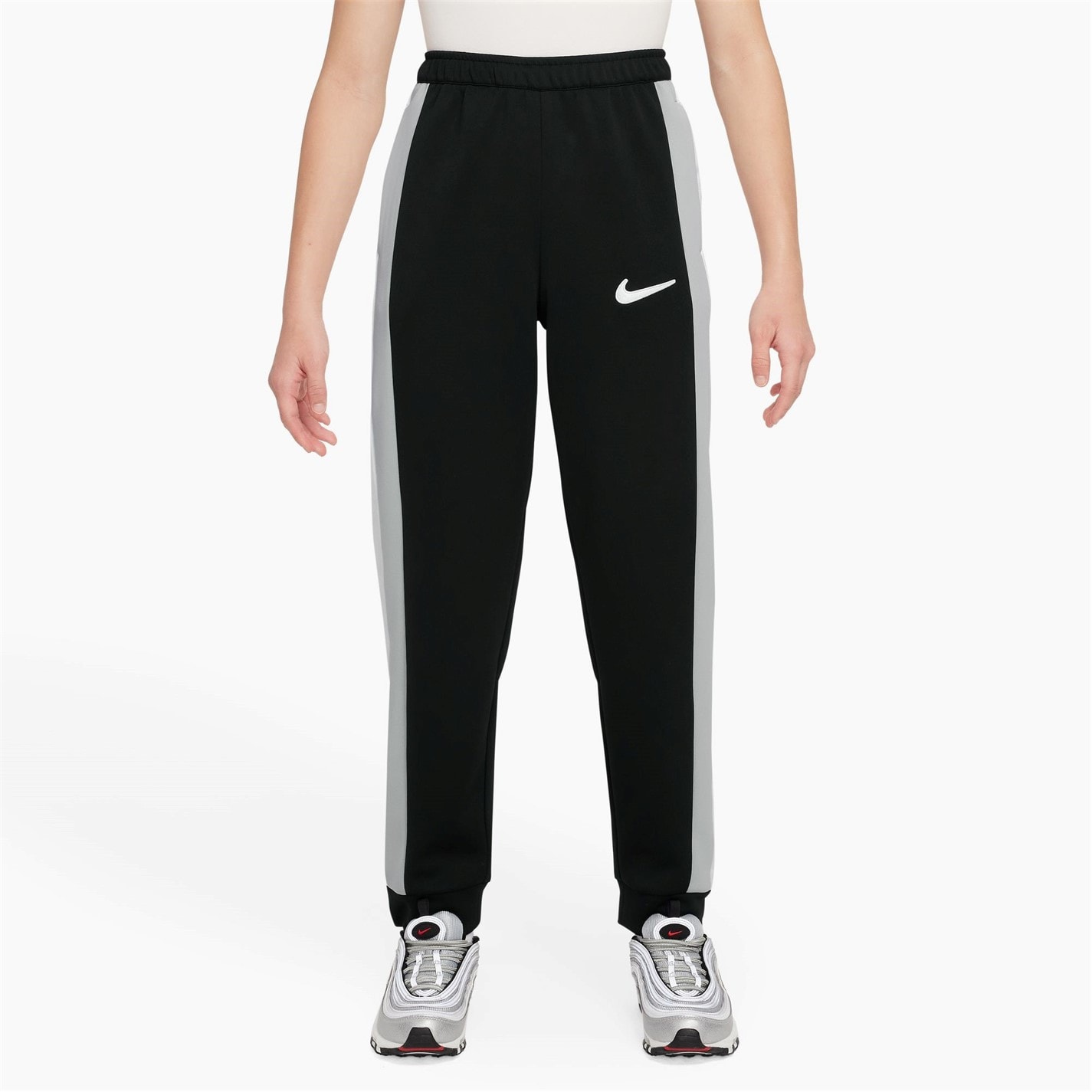 Pantaloni Nike Shadow Trk copii negru alb