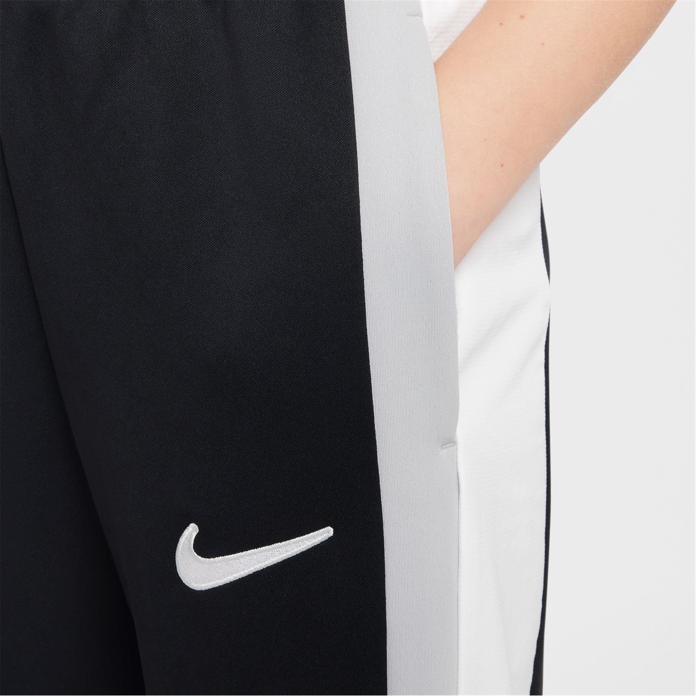 Pantaloni Nike Shadow Trk copii negru alb