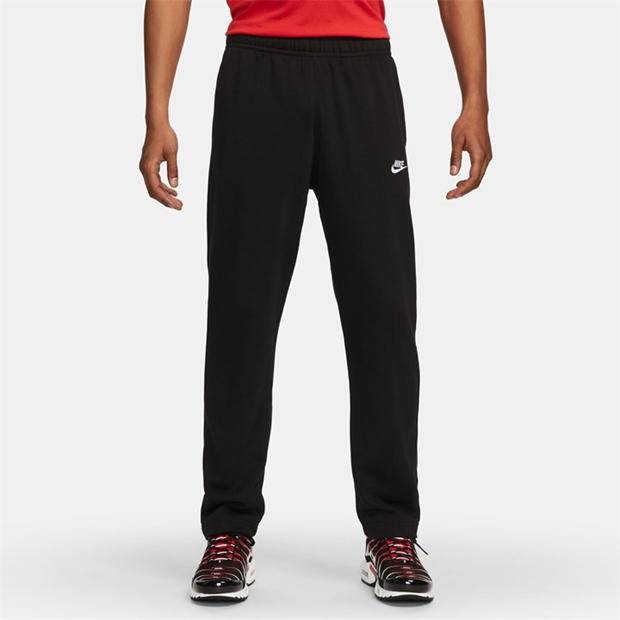 Pantaloni Nike Sportswear Club French Terry pentru Barbati negru alb