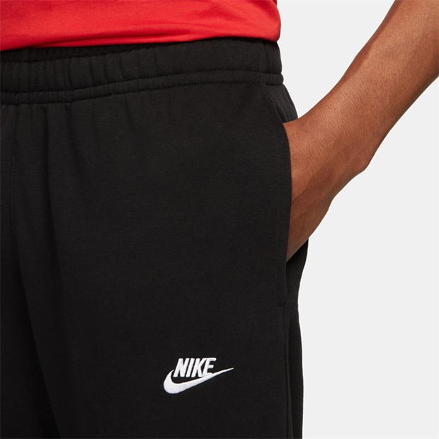 Pantaloni Nike Sportswear Club French Terry pentru Barbati negru alb