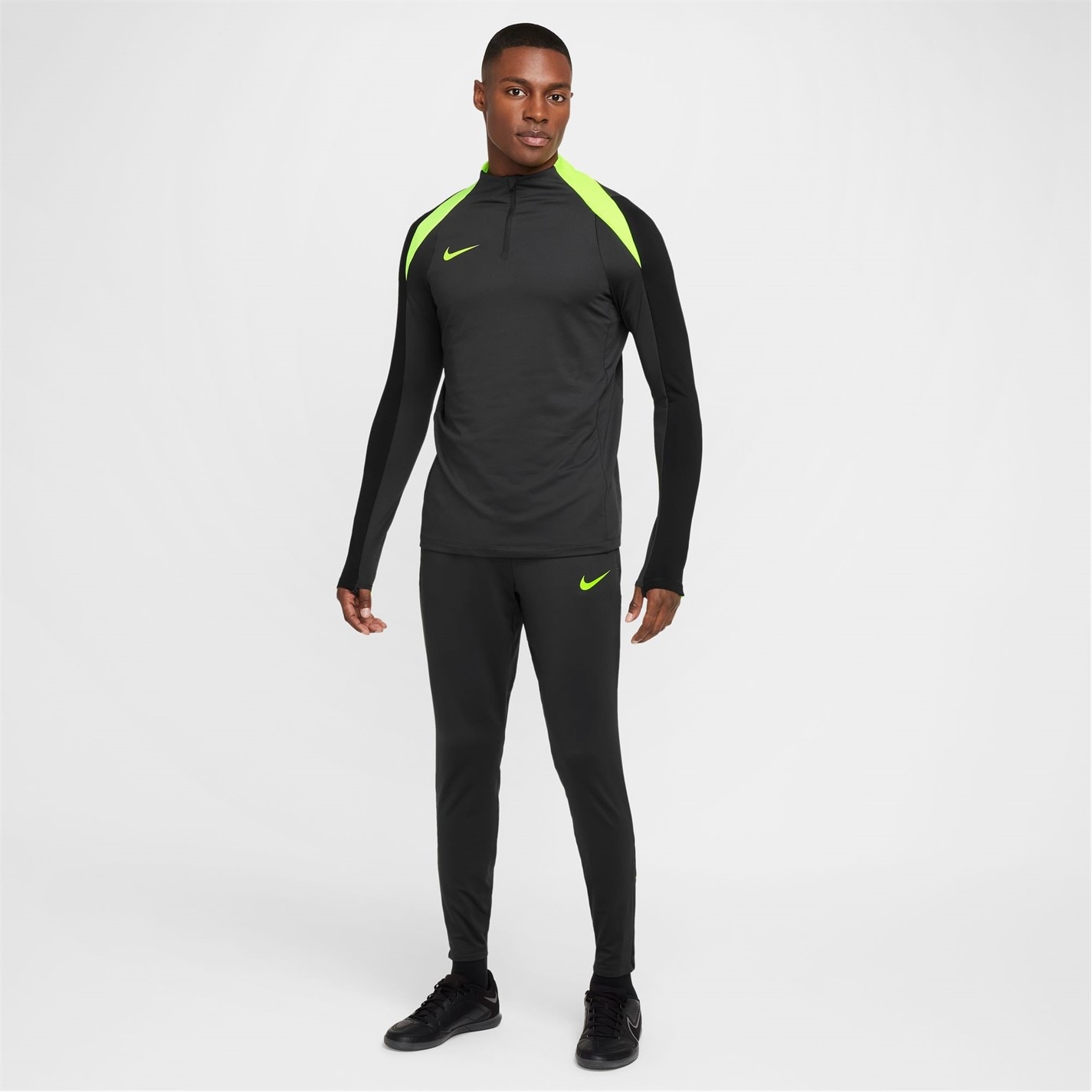 Pantaloni Nike Strike Dri-FIT Global fotbal pentru Barbati gri galben