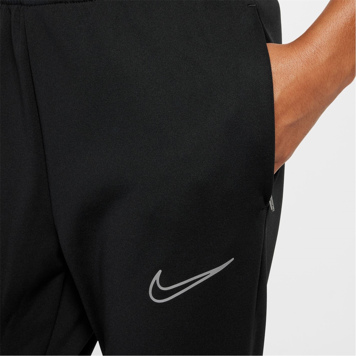 Pantaloni Nike Therma-FIT Academy Big Soccer pentru Copii negru galben