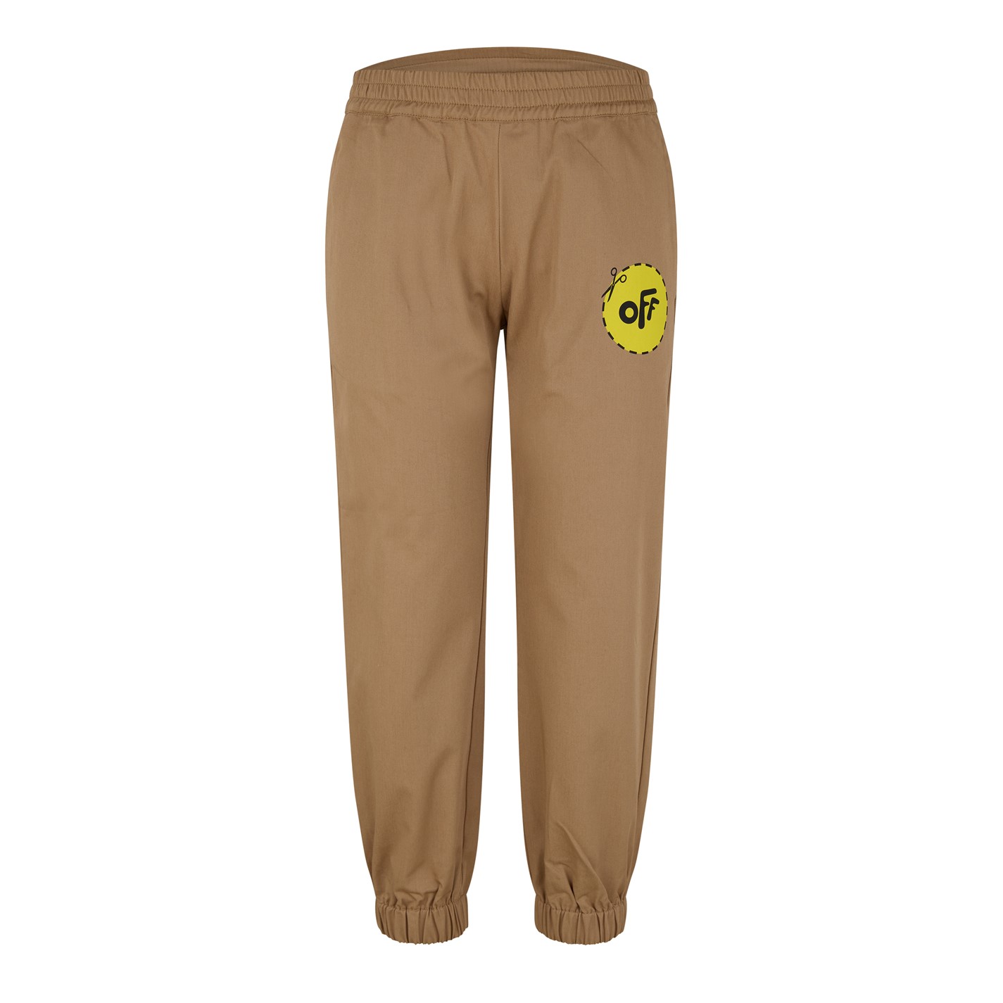 Pantaloni OFF alb Off Joggr copii bej multicolor