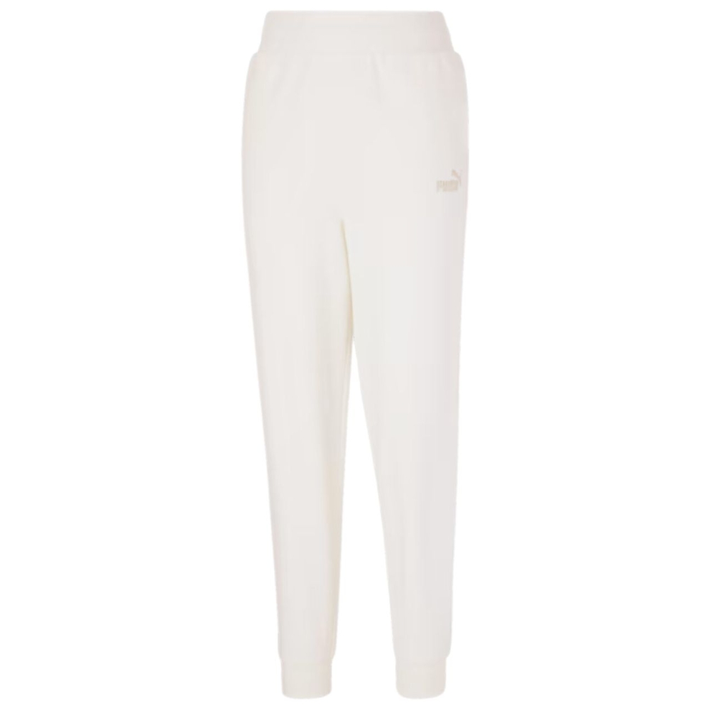 Pantaloni Puma ESS+ broderie High-Waist FL cream 670007 99 pentru Femei