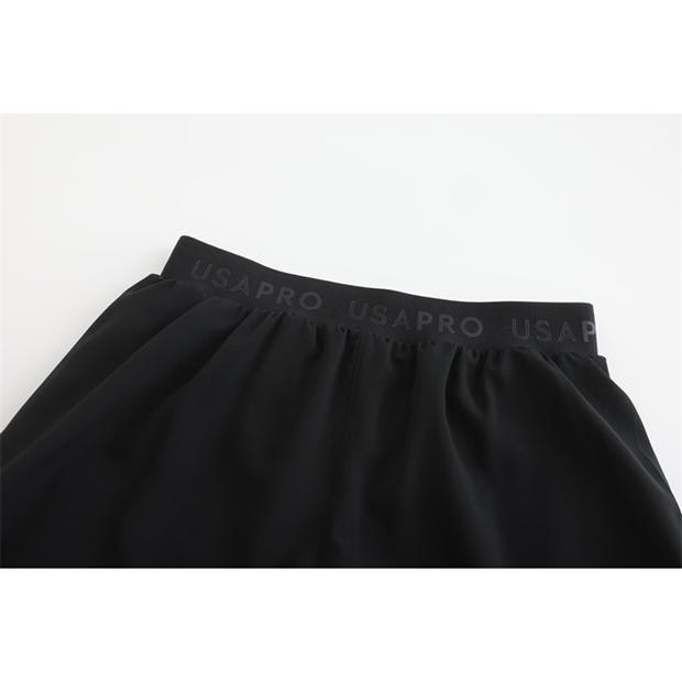 Pantaloni scurti 2in1 USA Pro copii negru