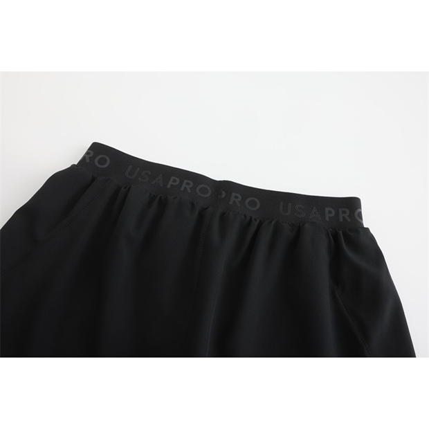 Pantaloni scurti 2in1 USA Pro copii negru