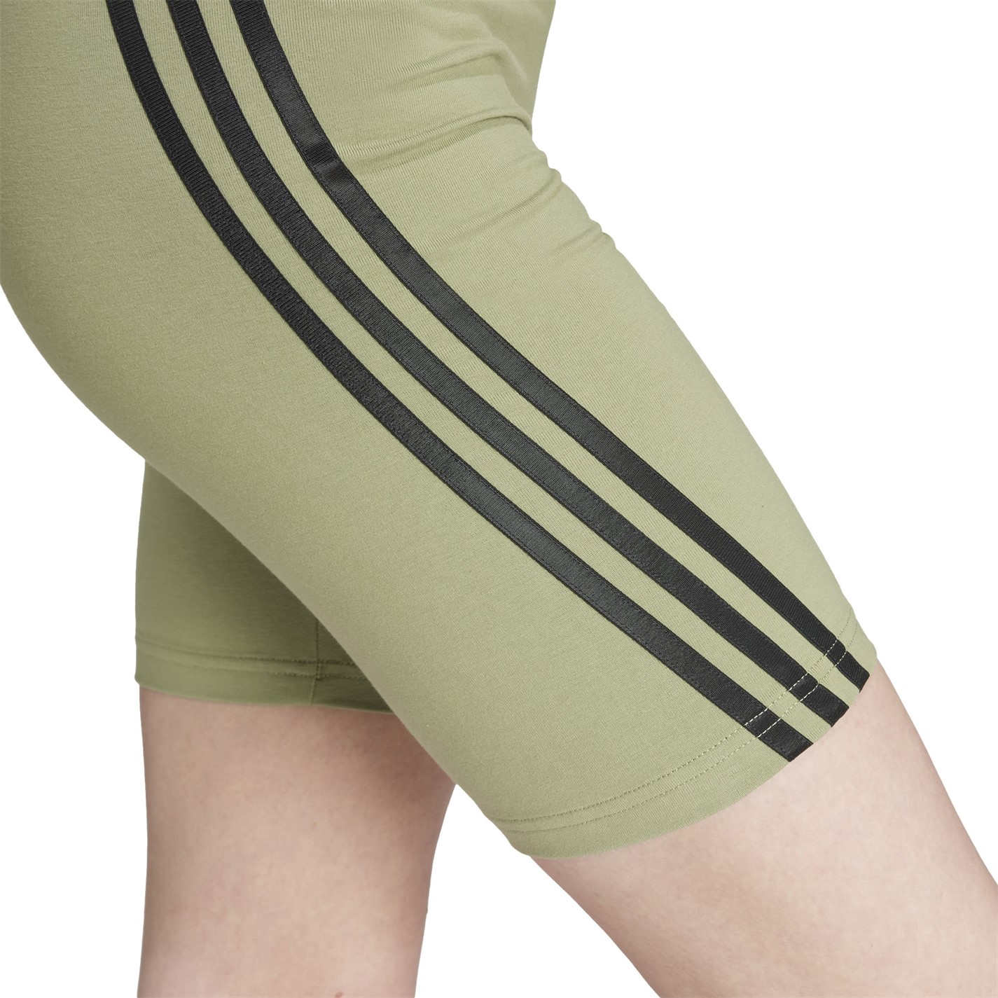 Pantaloni scurti adidas Future Icons 3-Stripes ciclism pentru femei kaki verde