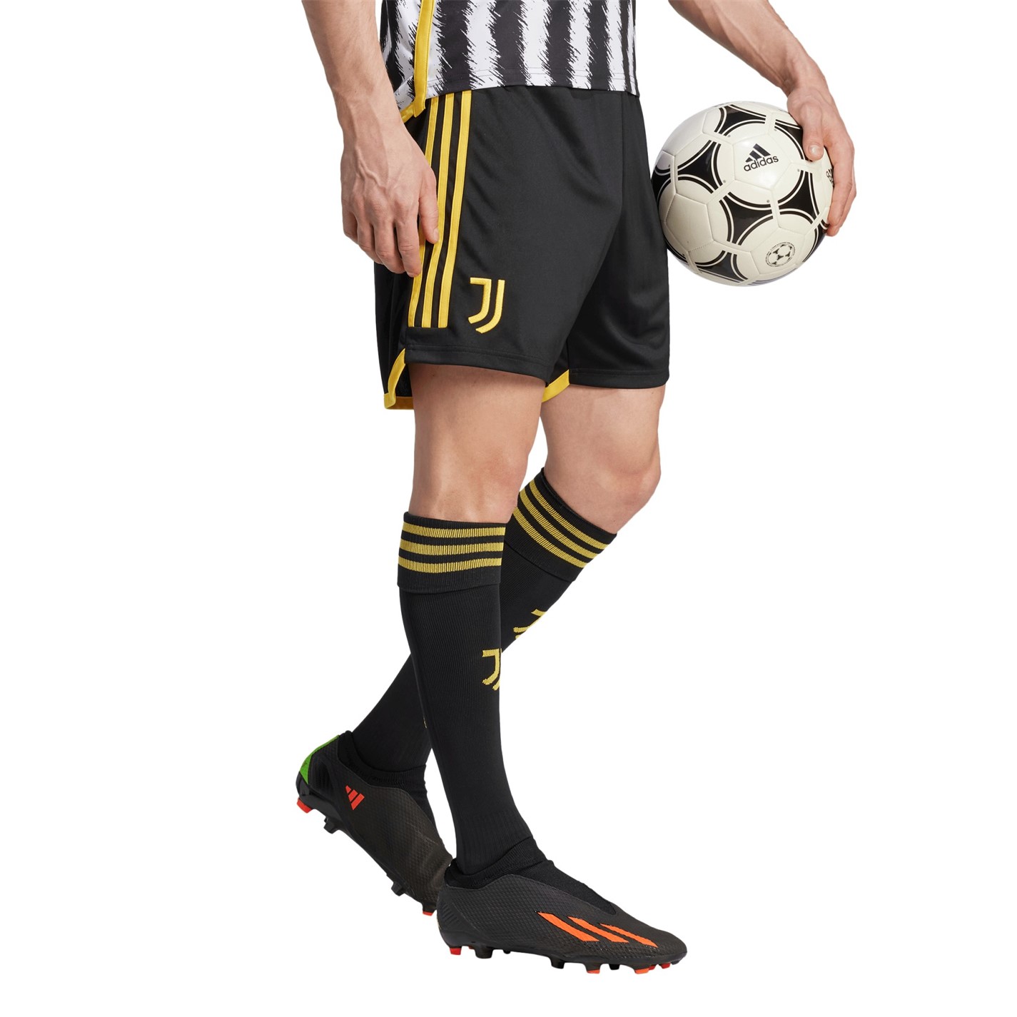 Pantaloni scurti adidas Juventus Acasa 2023 2024 pentru adulti negru auriu