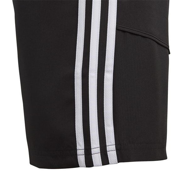 Pantaloni scurti adidas Tiro 19 Woven pentru baietei negru alb