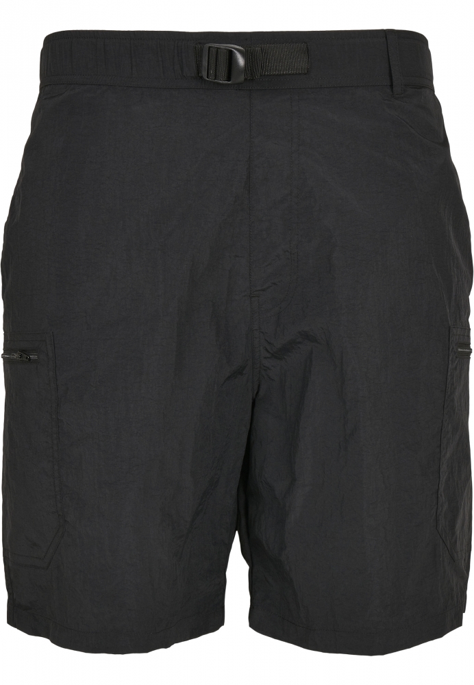 Pantaloni scurti ajustabil nailon negru Urban Classics