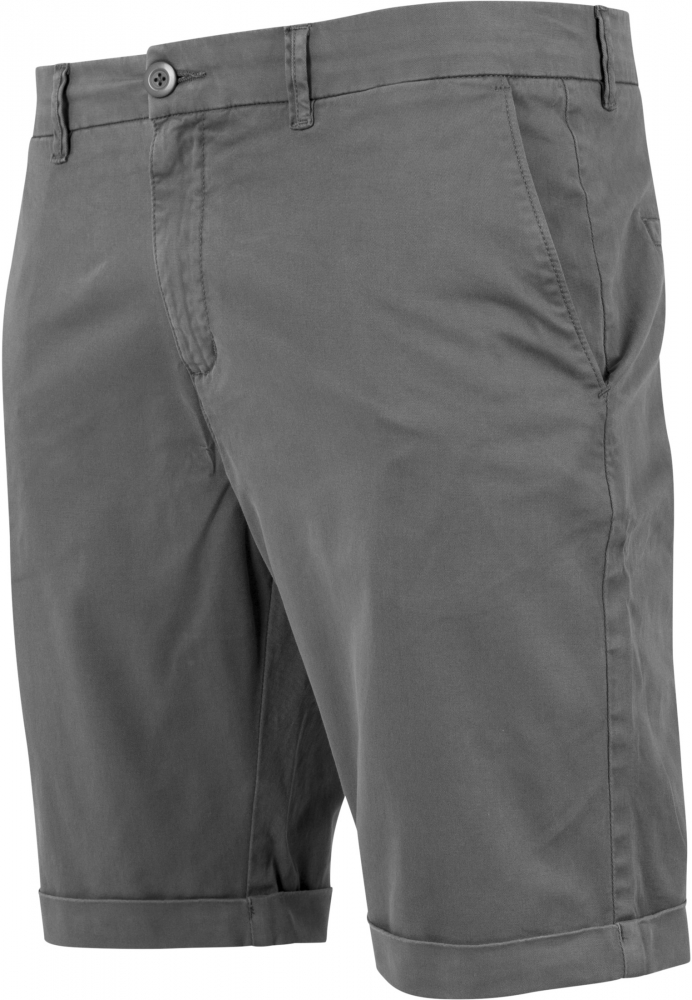 Pantaloni scurti chino stretch gri inchis Urban Classics