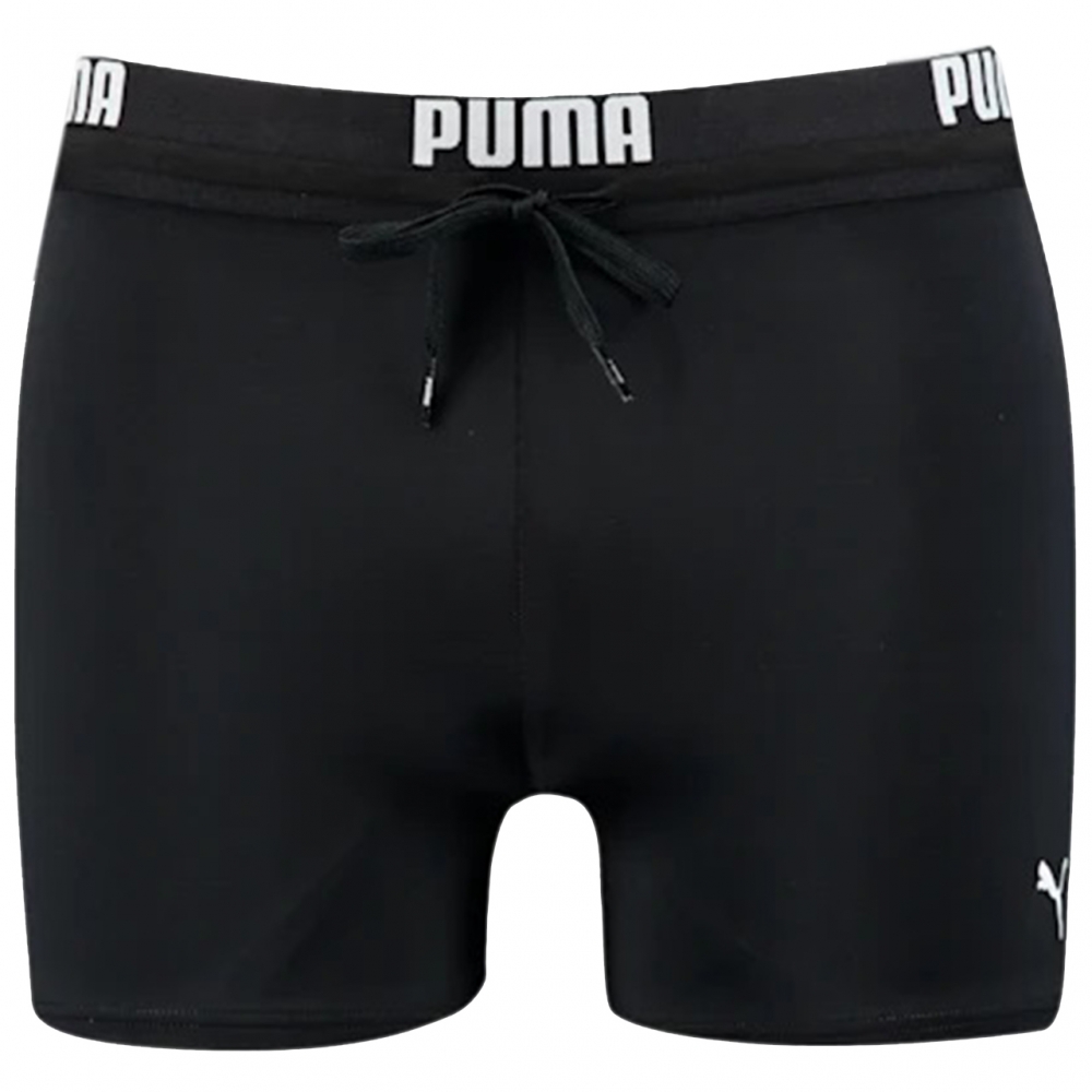 Pantaloni scurti de baie Puma Swim Logo Trunk negru 907657 04 barbati