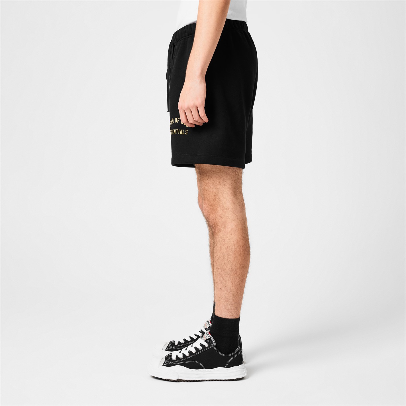 Pantaloni scurti FEAR OF GOD ESSENTIALS bumbac Logo negru