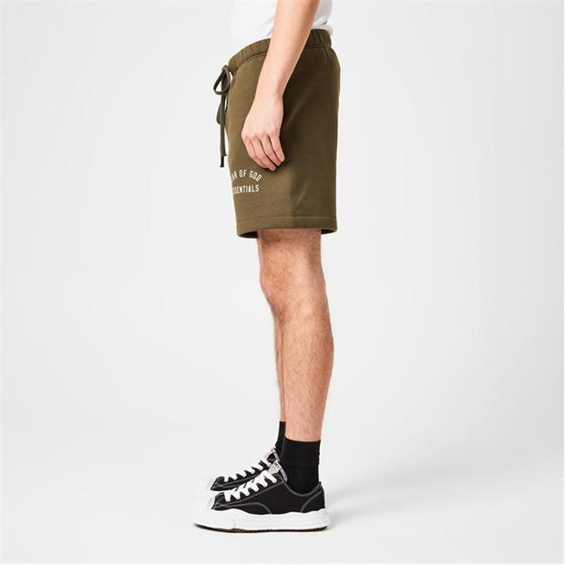 Pantaloni scurti FEAR OF GOD ESSENTIALS bumbac Logo verde